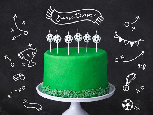Świeczki urodzinowe Piłki 2,5cm 6szt SCS-2 PartyDeco